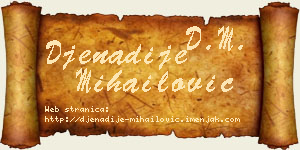 Đenadije Mihailović vizit kartica